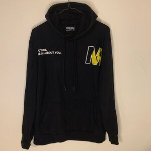 Seven Souls Men's New York Designer‎ Hoodie Sweatshirt Sz XL Black